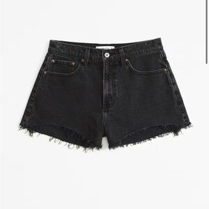 ABERCROMBIE black denim shorts NWT